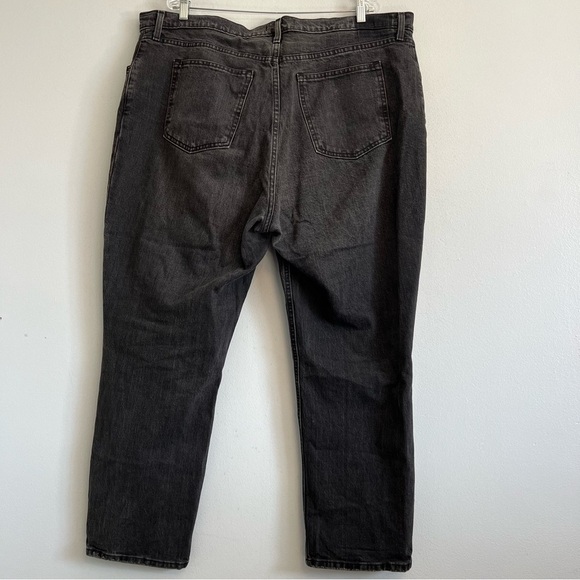 AF Womens 90s Straight Ultra High Rise Curve Love Jeans Black Plus Sz 35/20 - Picture 8 of 9